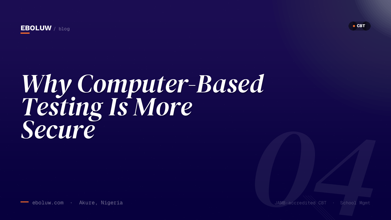 Why Computer-Based Testing Is More Secure Than Paper Examinations
